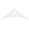Ekena Millwork Pitch Naple Architectural Grade PVC Gable Pediment, 60"W x 22 1/2"H x 1"P (9/12) GPP060X023X100NAP - alternate 5